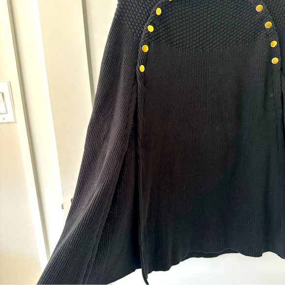 NWT G.I.L.I. (Got It Love It)Black Poncho/Cape Fall Spring Size XS/S - Picture 5 of 11
